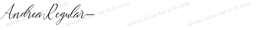 Andrea Regular字体转换